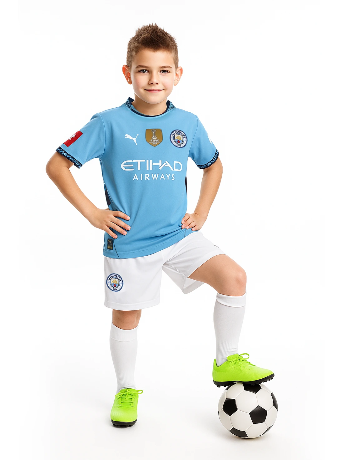 ست تیشرت و شلوارک فوتبال Unisex پوما Manchester City Mini Kit U