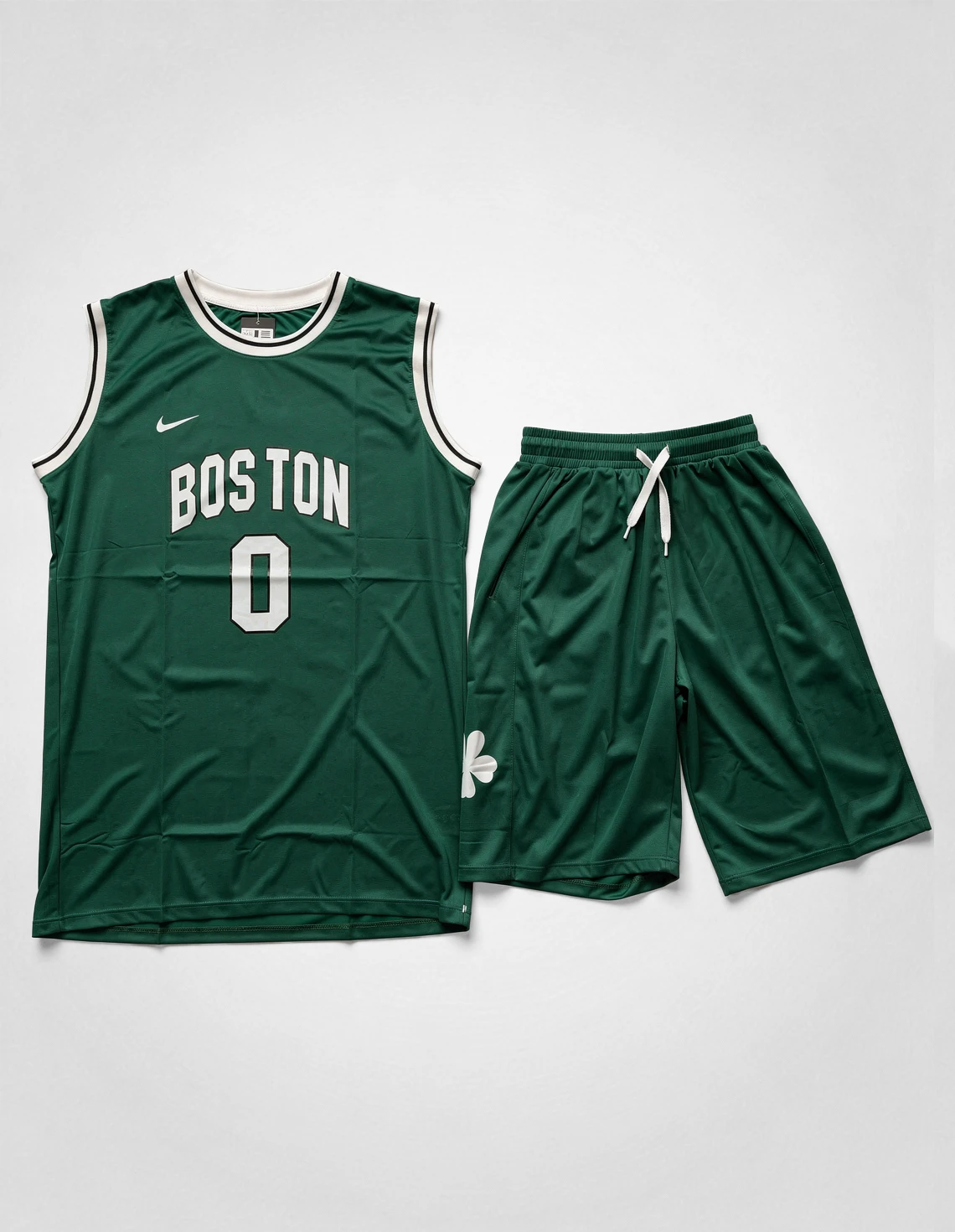 ست رکابی و شلوارک بسکتبال Unisex نایکی Boston Celtics No.0 M